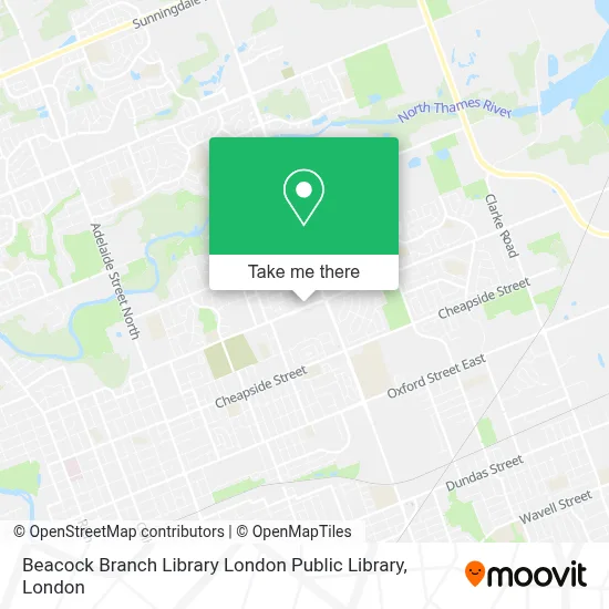 Beacock Branch Library London Public Library map