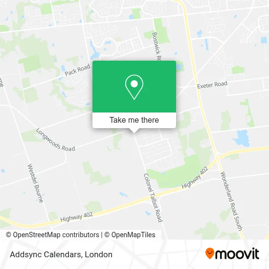 Addsync Calendars map