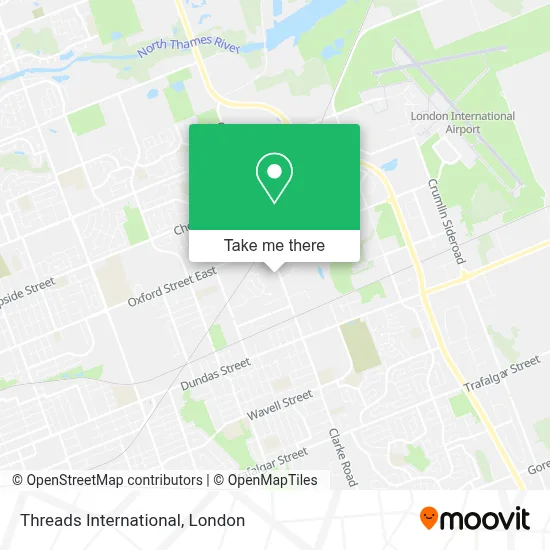 Threads International map