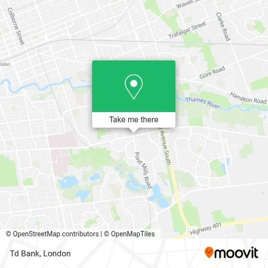 Td Bank map