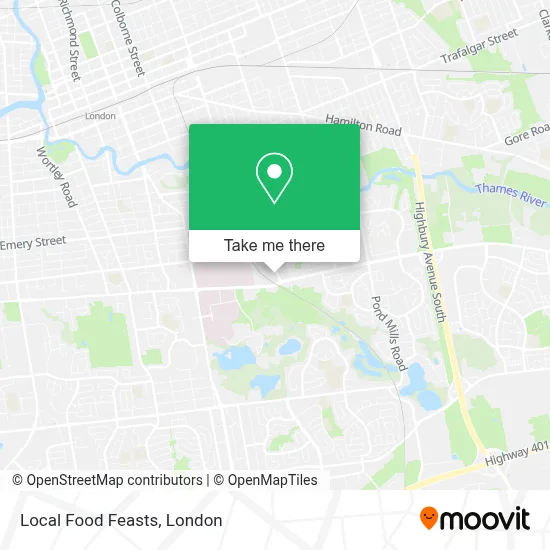 Local Food Feasts map