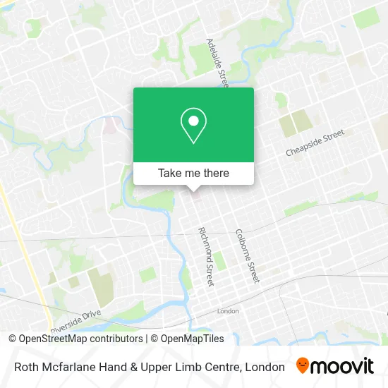Roth Mcfarlane Hand & Upper Limb Centre map