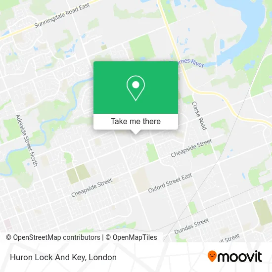 Huron Lock And Key map