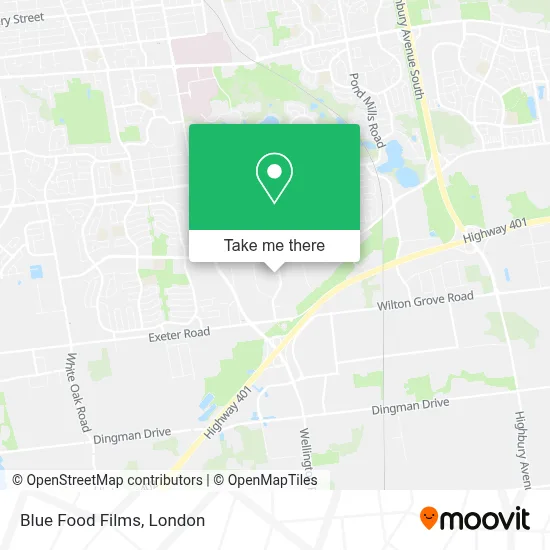 Blue Food Films map