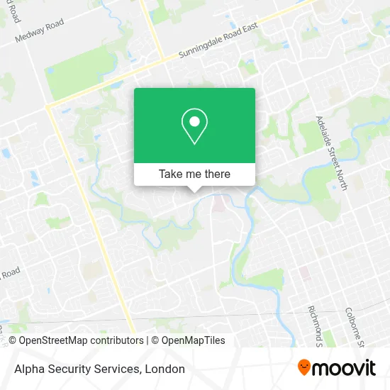 Alpha Security Services map