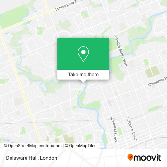 Delaware Hall map