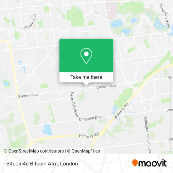 Bitcoin4u Bitcoin Atm map