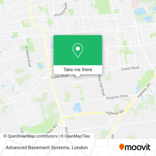 Advanced Basement Systems map
