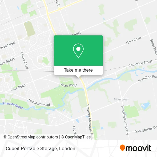 Cubeit Portable Storage map