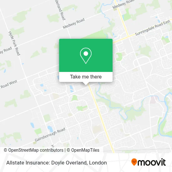 Allstate Insurance: Doyle Overland map