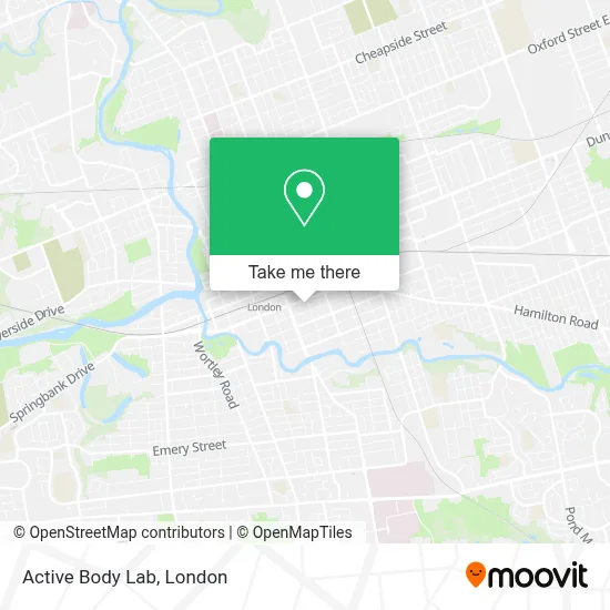 Active Body Lab map