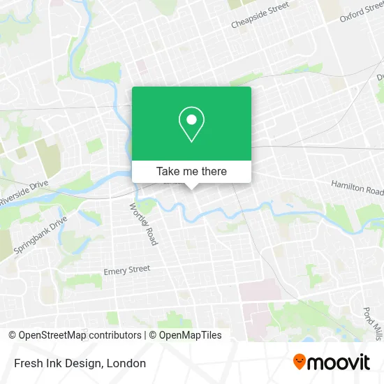 Fresh Ink Design map