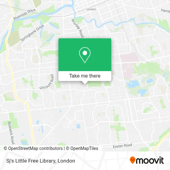 Sj's Little Free Library map