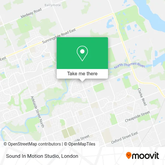 Sound In Motion Studio map