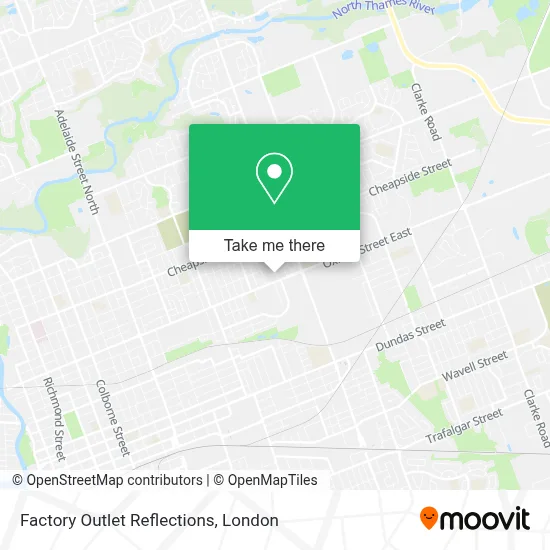 Factory Outlet Reflections map