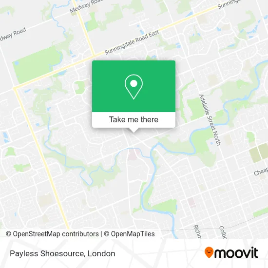 Payless Shoesource map