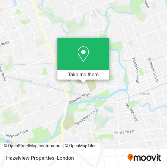 Hazelview Properties map
