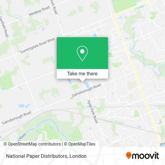 National Paper Distributors map