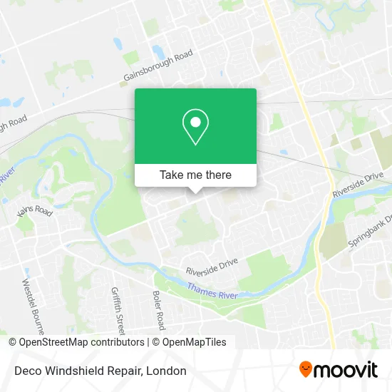 Deco Windshield Repair map