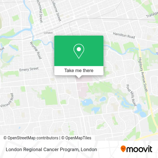 London Regional Cancer Program map