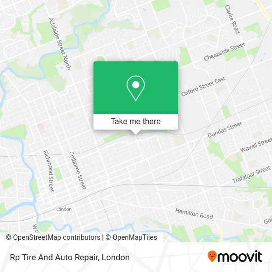 Rp Tire  And Auto Repair map