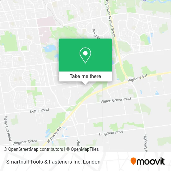 Smartnail Tools & Fasteners Inc map