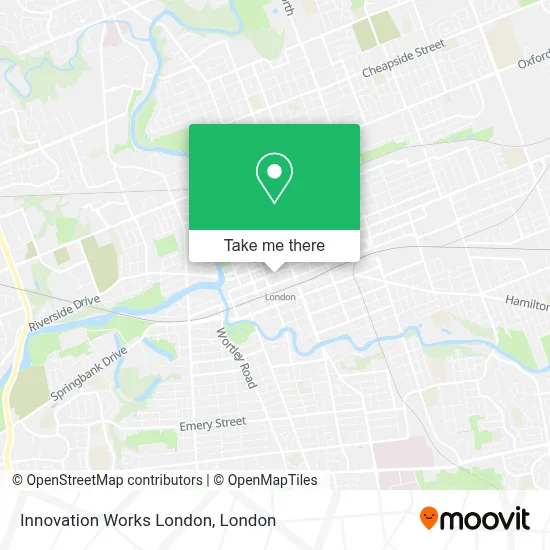 Innovation Works London map