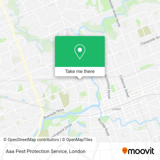 Aaa Pest Protection Service map