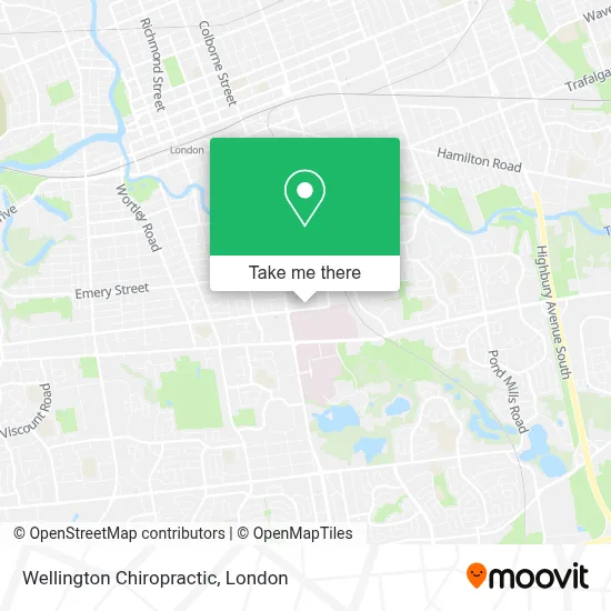 Wellington Chiropractic map
