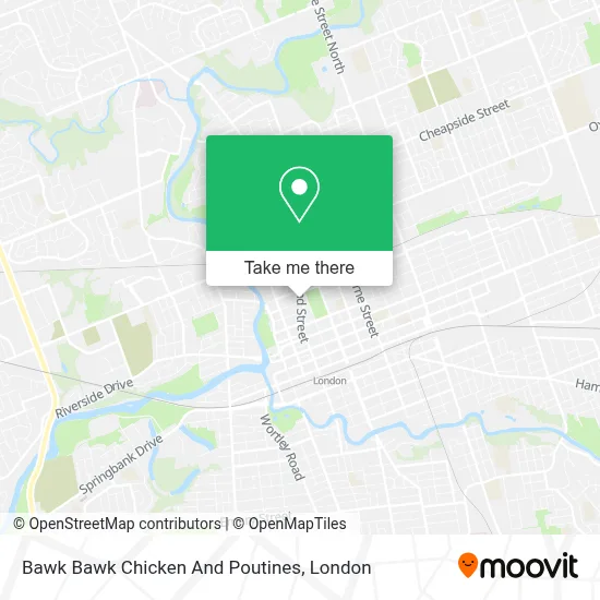 Bawk Bawk Chicken And Poutines map