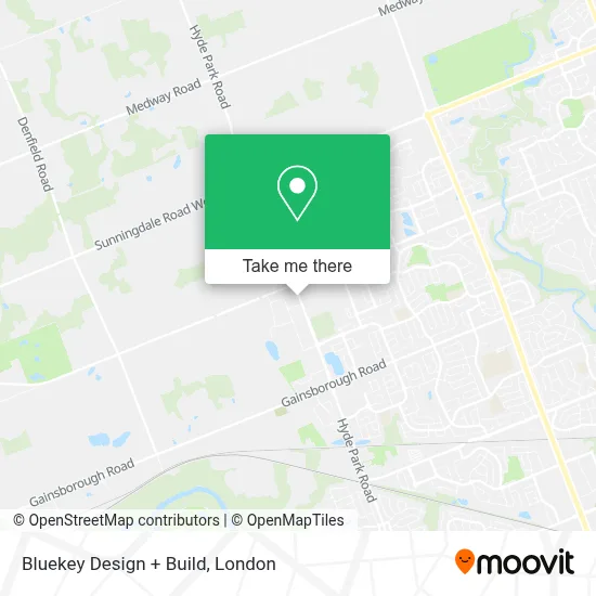 Bluekey Design + Build map