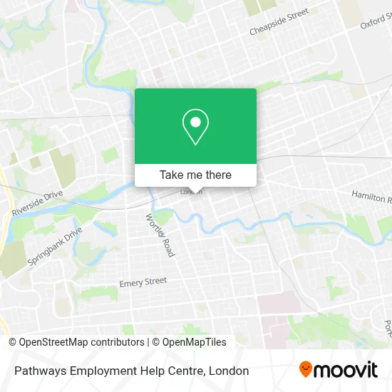 Pathways Employment Help Centre map