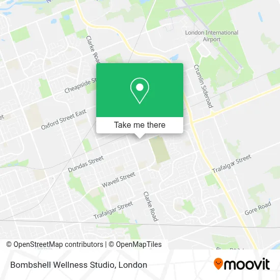 Bombshell Wellness Studio map