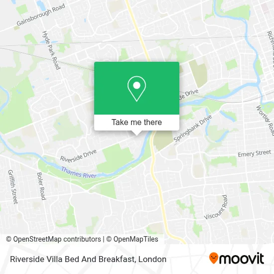 Riverside Villa Bed And Breakfast map