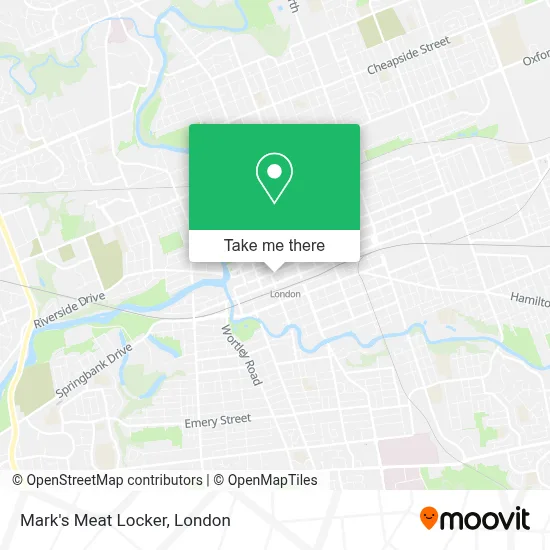 Mark's Meat Locker map
