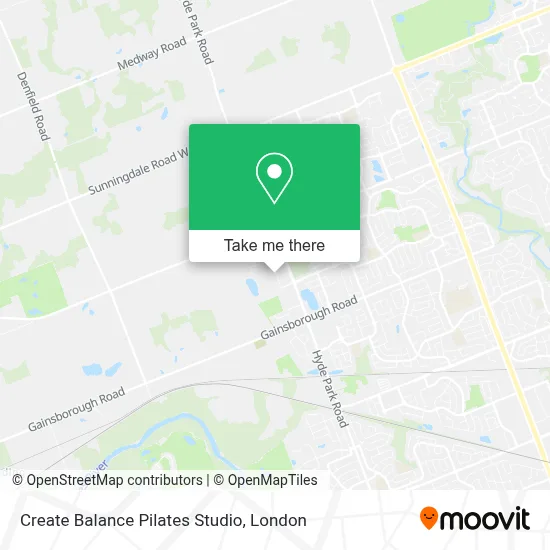 Create Balance Pilates Studio map
