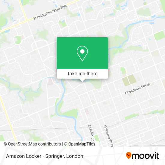 Amazon Locker - Springer map