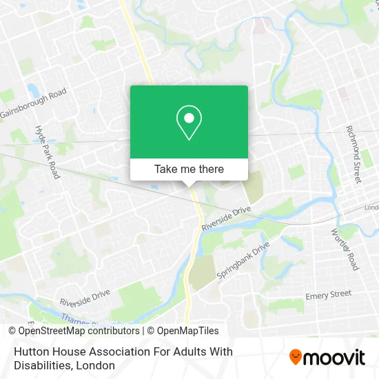 Hutton House Association For Adults With Disabilities map