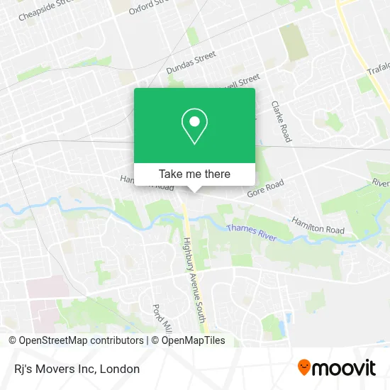 Rj's Movers Inc map