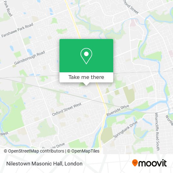 Nilestown Masonic Hall map