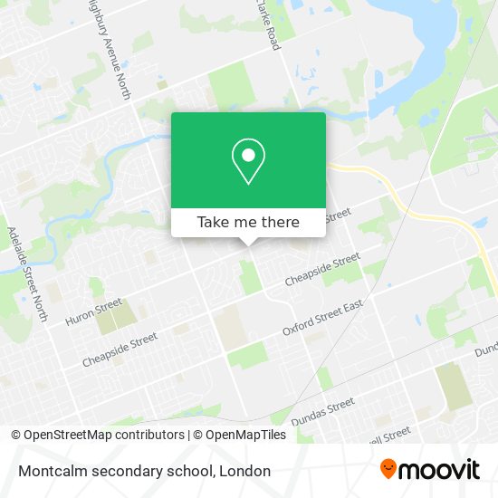 Montcalm secondary school map