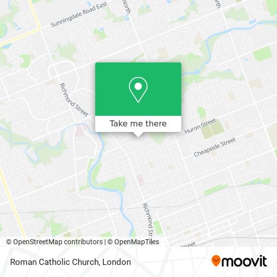 Roman Catholic Church map