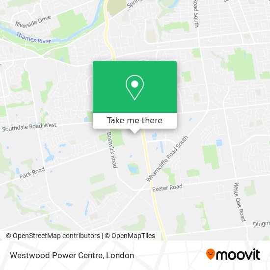 Westwood Power Centre map