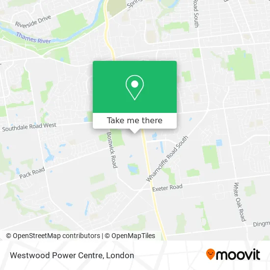 Westwood Power Centre map