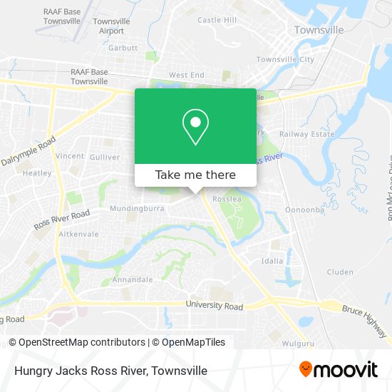 Mapa Hungry Jacks Ross River