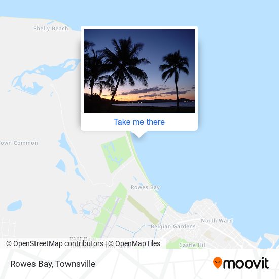 Mapa Rowes Bay