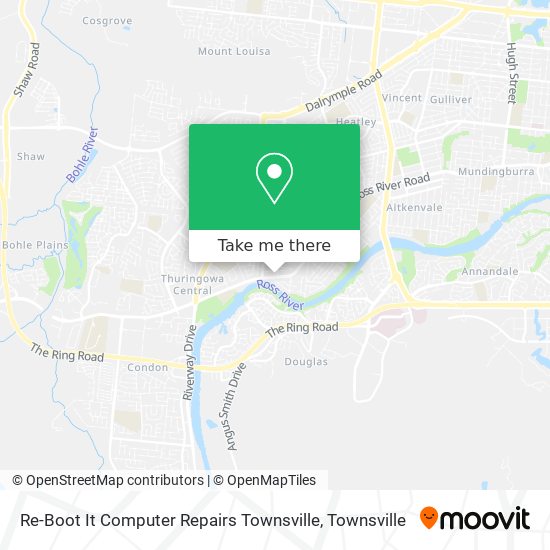 Re-Boot It Computer Repairs Townsville map