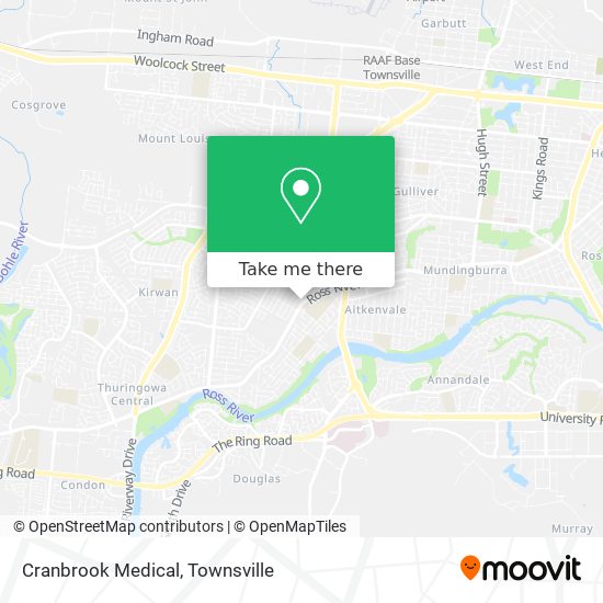 Cranbrook Medical map