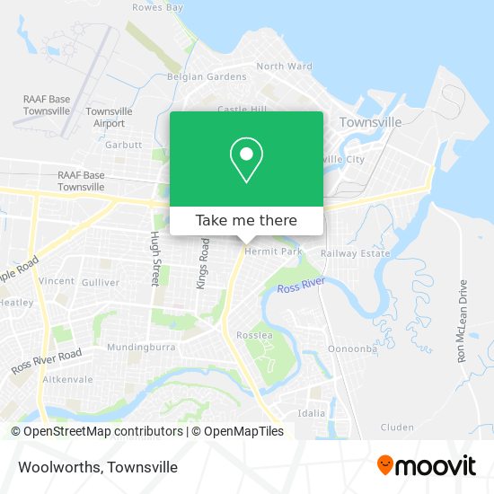 Mapa Woolworths