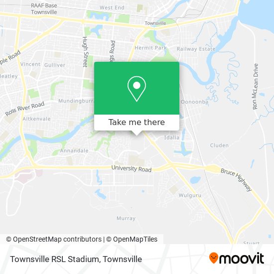 Mapa Townsville RSL Stadium